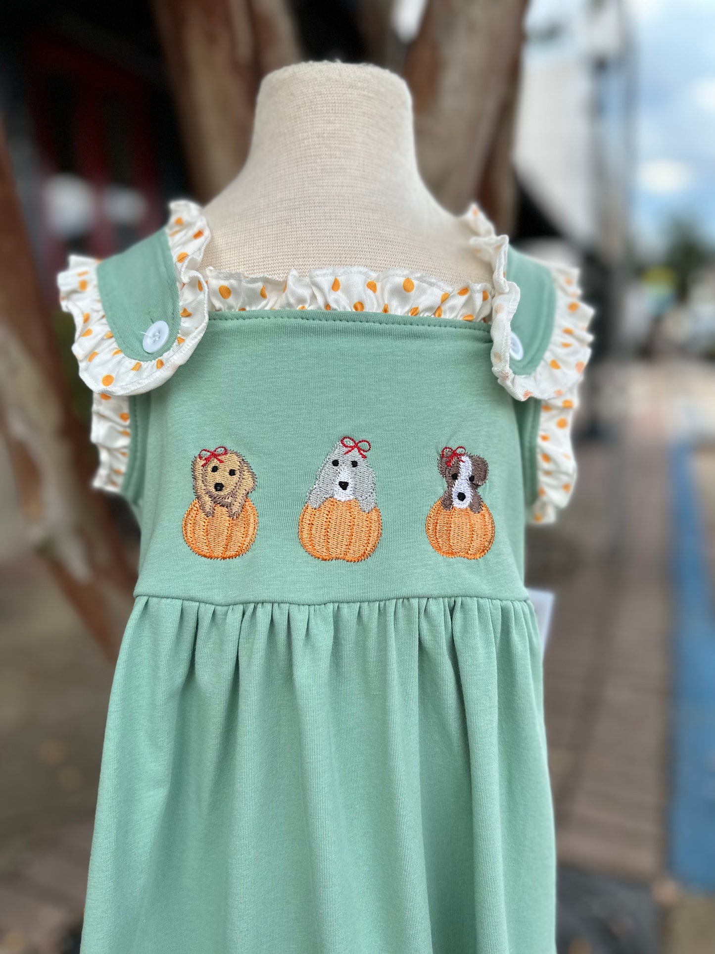 Pumpkin dog dress