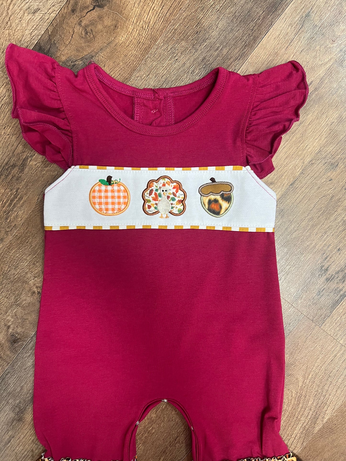 Leopard Turkey Romper