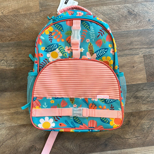 Turquoise Floral backpack
