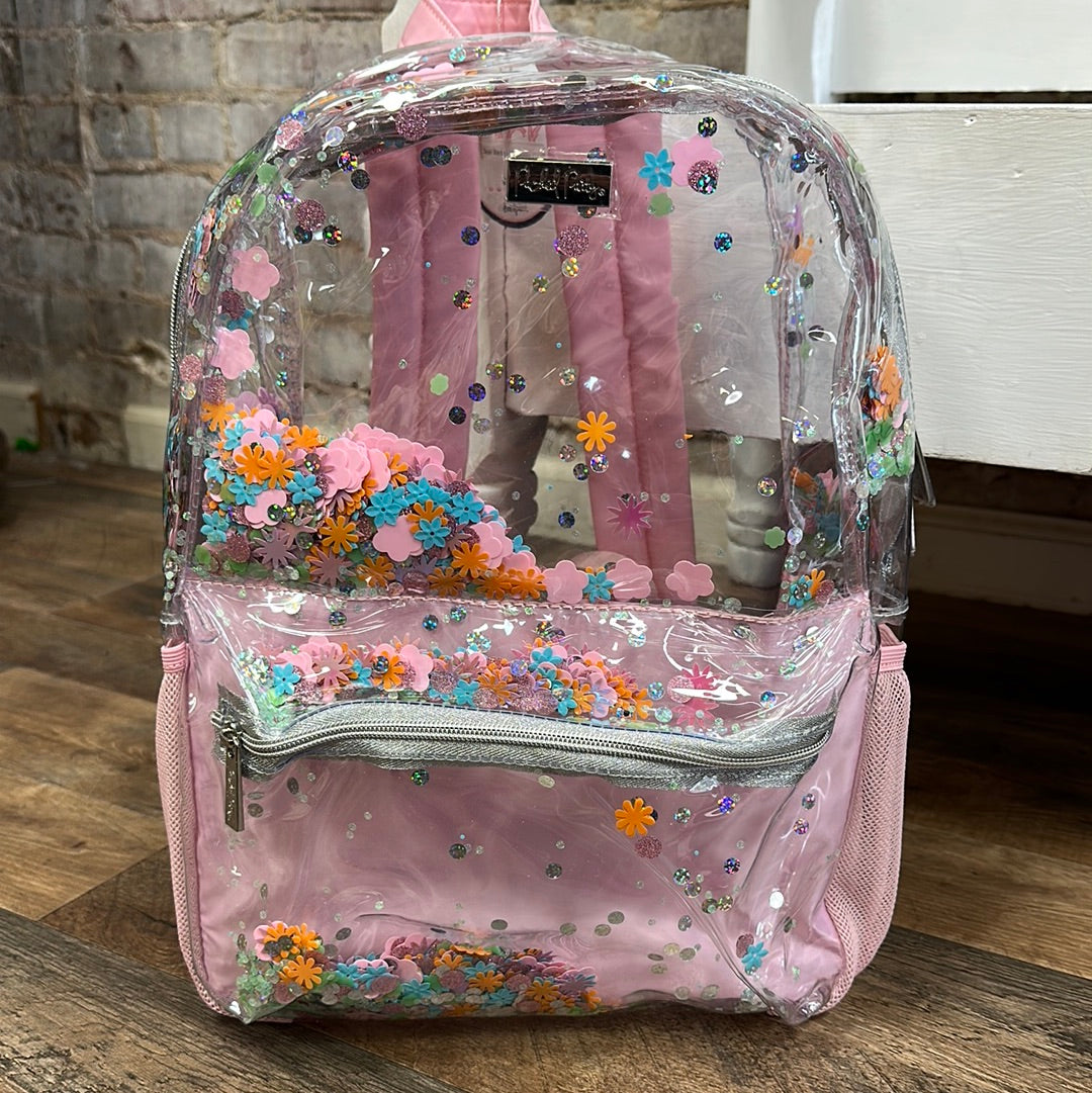 Flower shop clear backpack