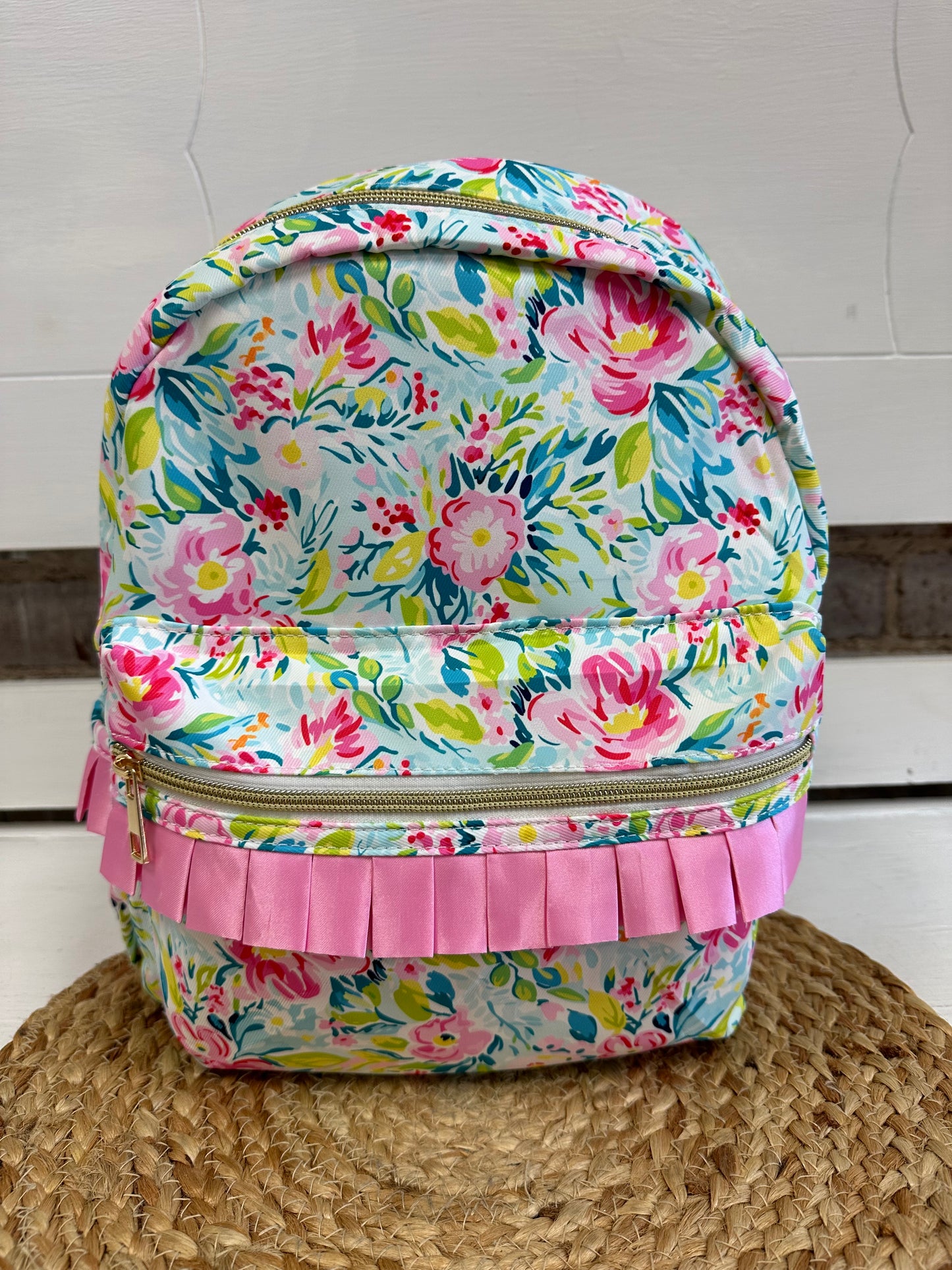 Floral Ruffle backpack