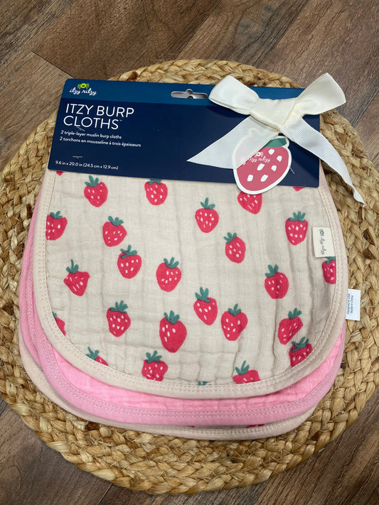 Strawberry Burp Clothes