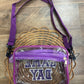 Purple Clear “GAME DAY” crossbody bag