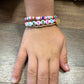 “Blessed” rainbow sequins bracelet set