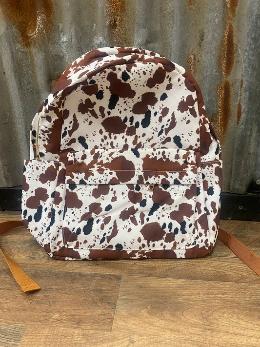 Cow Print Backpack