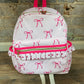 Pink Bow Print Backpack