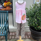 Girl pink leopard pumpkin set