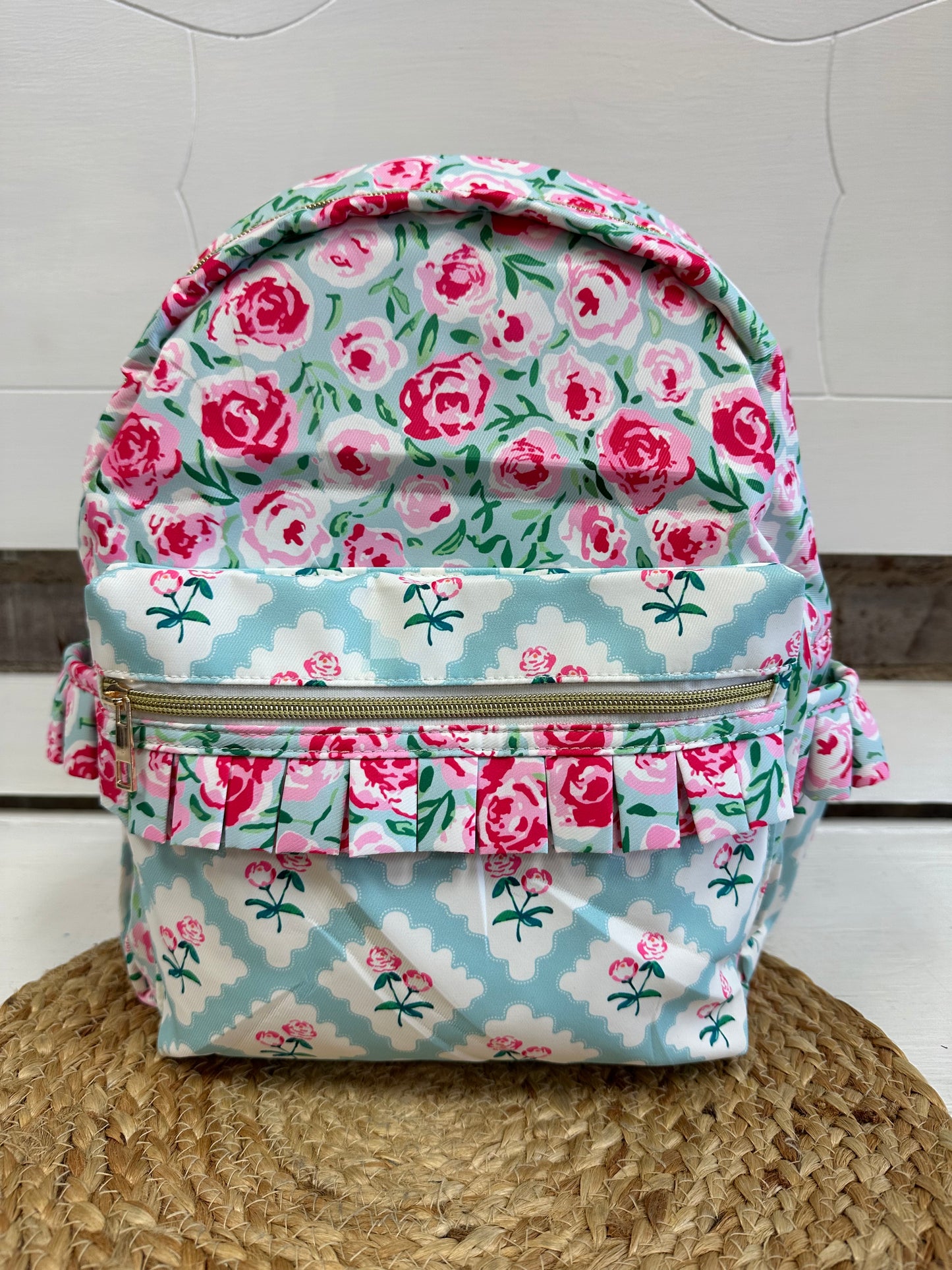 Floral Ruffle backpack