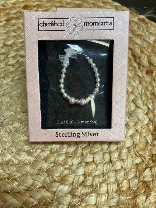 Pink/White Pearl Bracelet