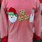 Boy Red Santa milk and cookies PJ’a