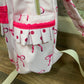 Pink Bow Print Backpack