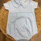 Baby Blue Peter Pan Collared Bubble