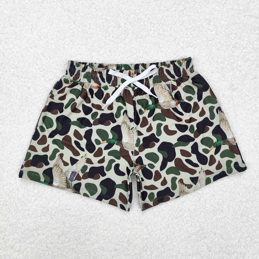 Camo Mallard Swim Trunks (Adult & Kid)