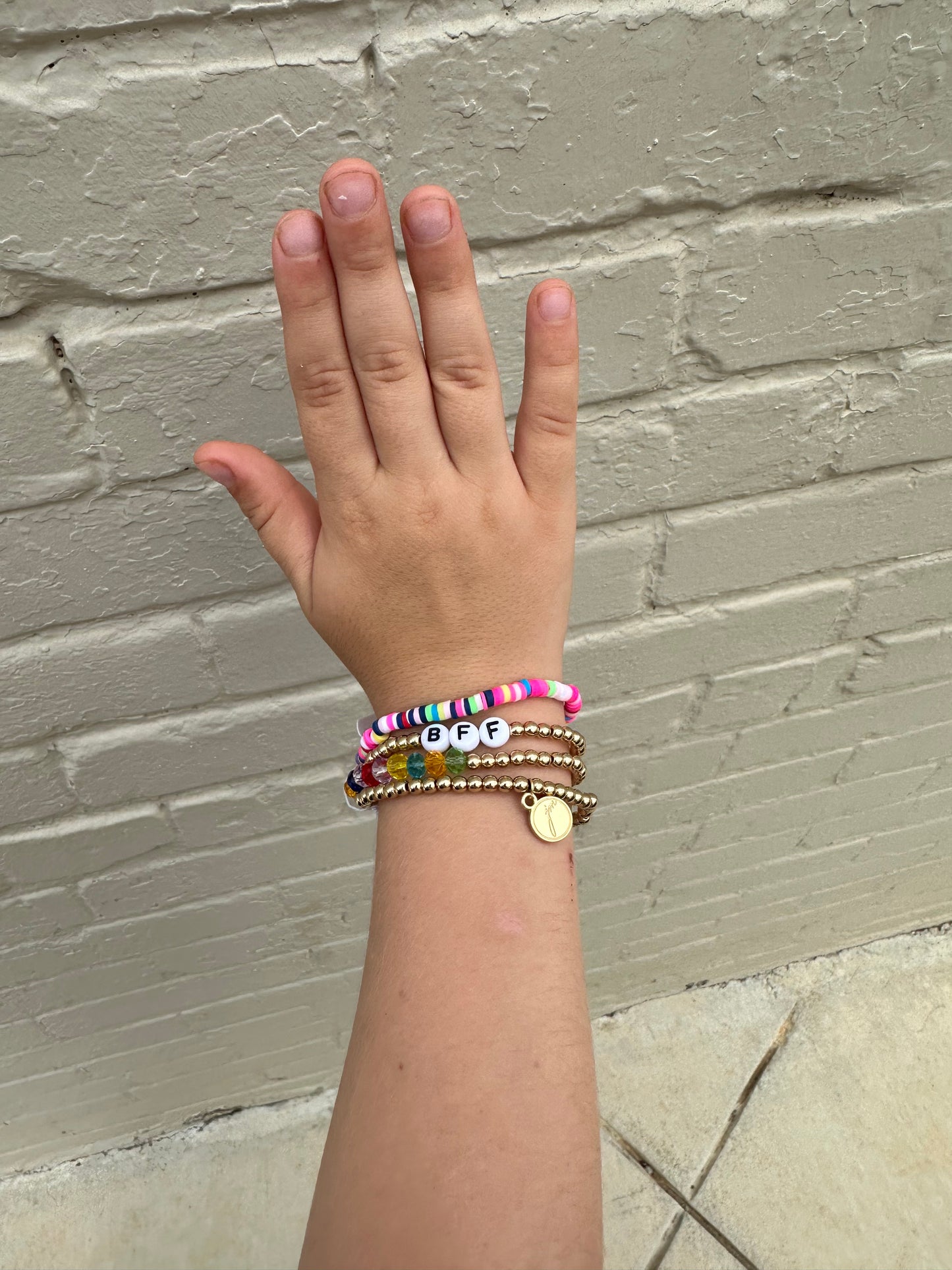 Multi bead “BFF” bracelet