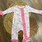 Ruffle Pink Bow Sleeper