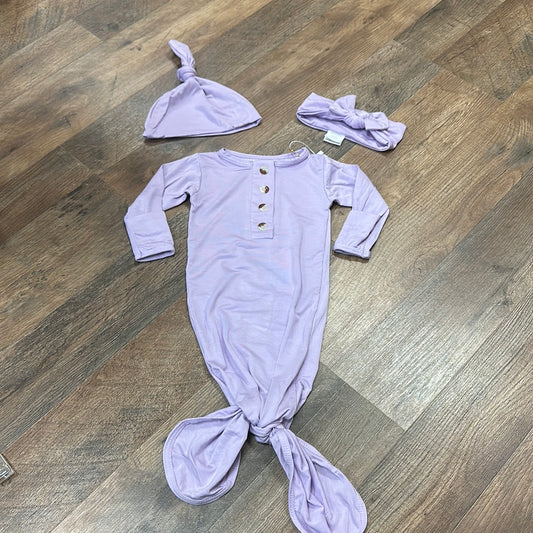 Lavender stroller society knotted gown