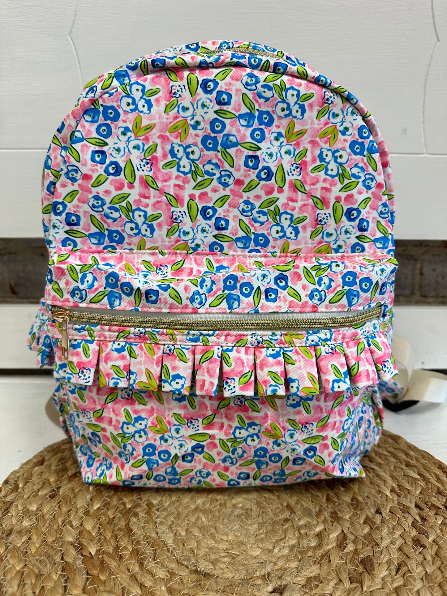 Floral Ruffle backpack