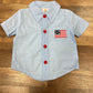 Blue Patriotic Button Down