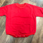 Red sweatshirt bubble