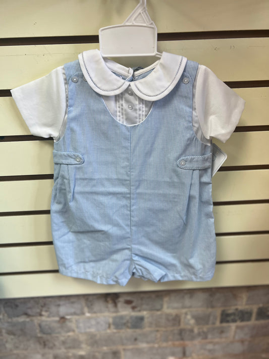 Blue Romper with Side Tabs