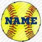 Softball shirt with personalized name