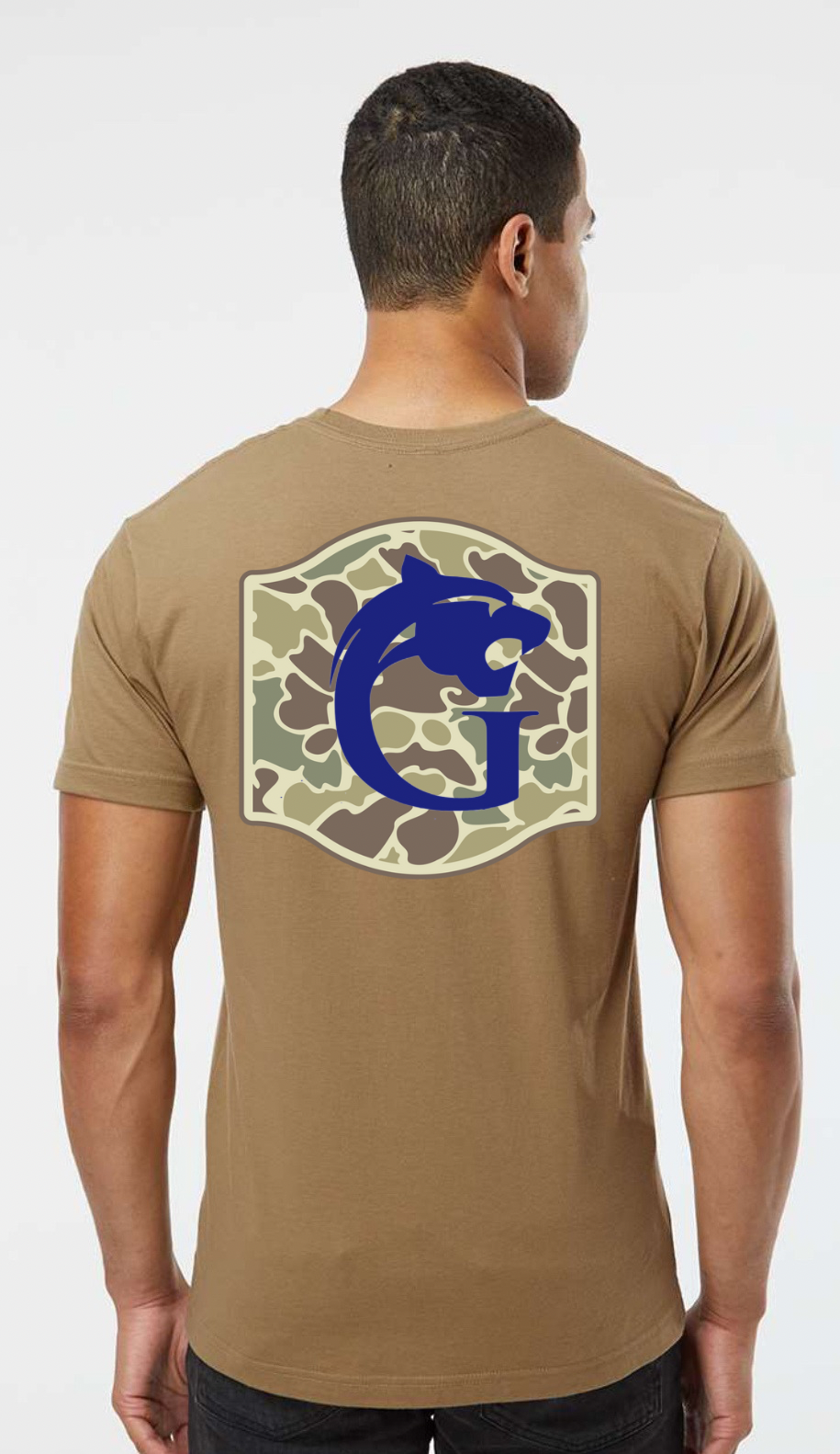 **Runs Small, size up!**Grace Camo Shirt (Made to order)