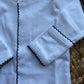 Navy Trim Footie