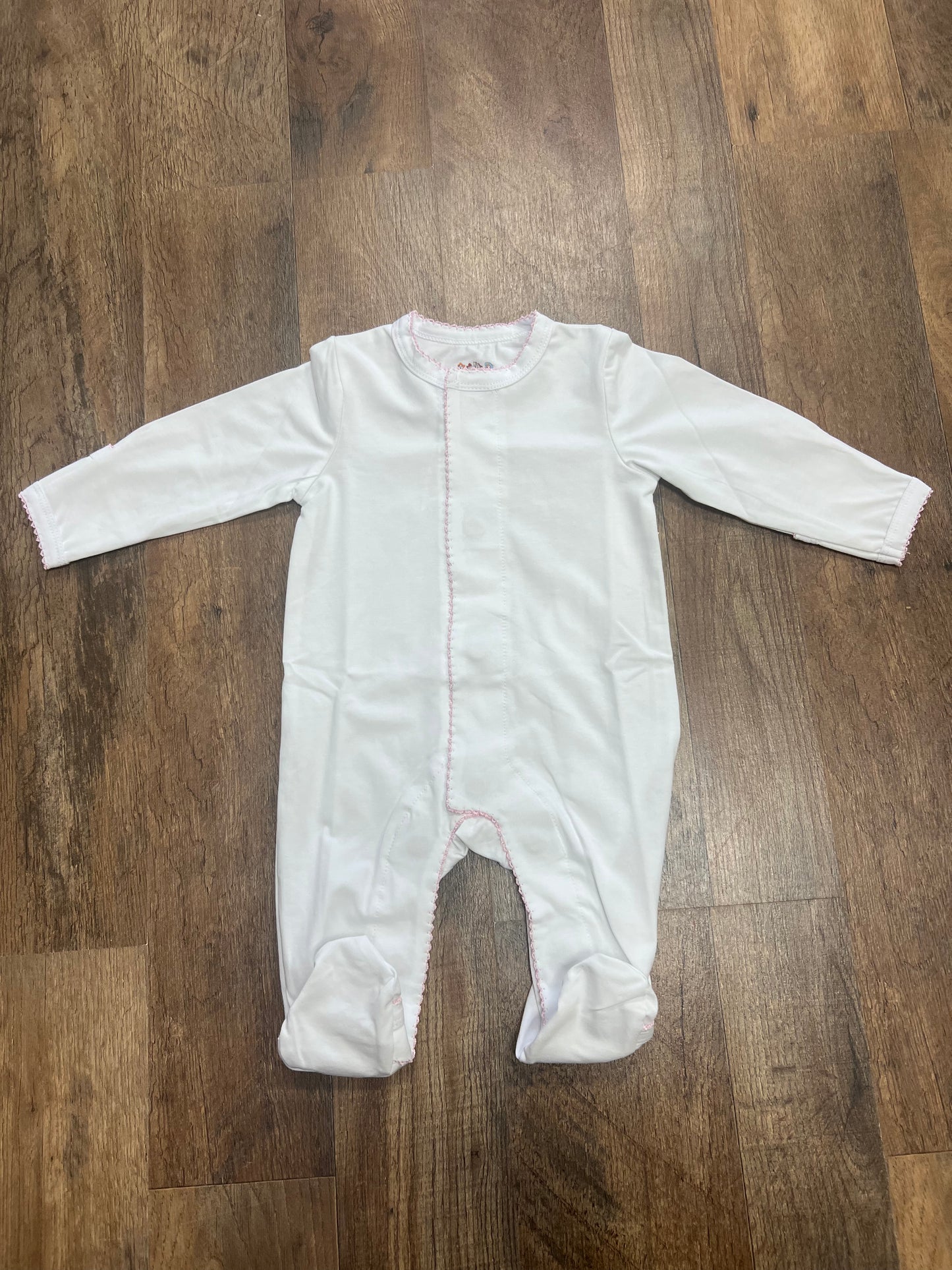 Layette Pink Magnetic Footie