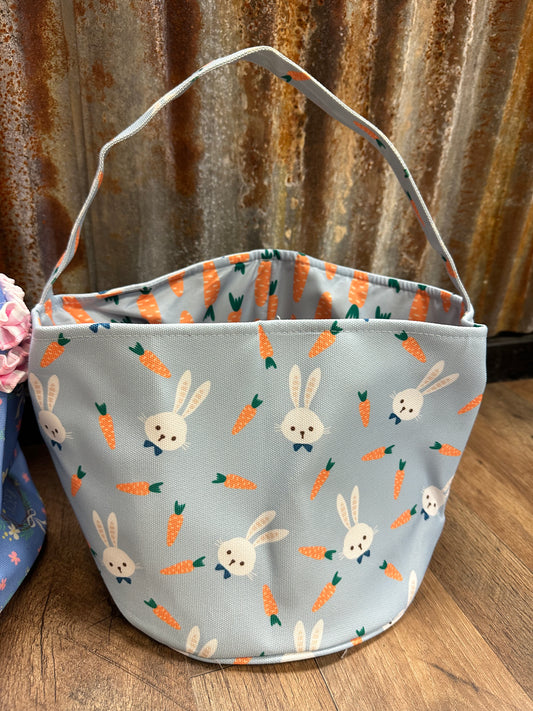 Blue carrot Easter basket