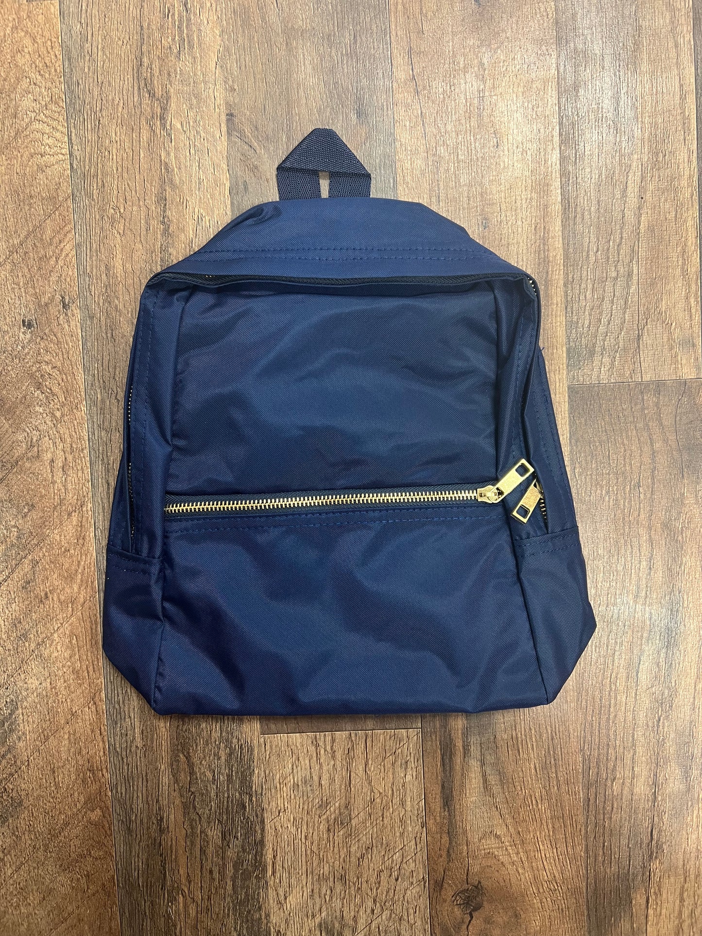 Small Solid navy mint backpack