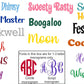 LARGE  Monogram(over 5 inches)