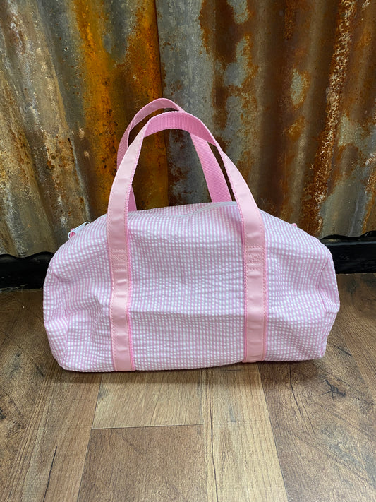 Small pink duffle