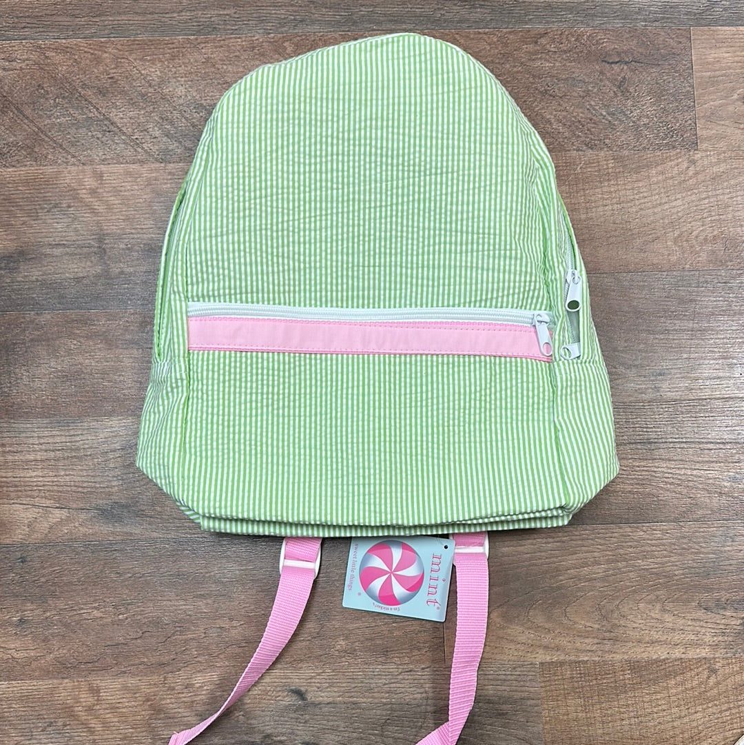 Pink/green medium backpack